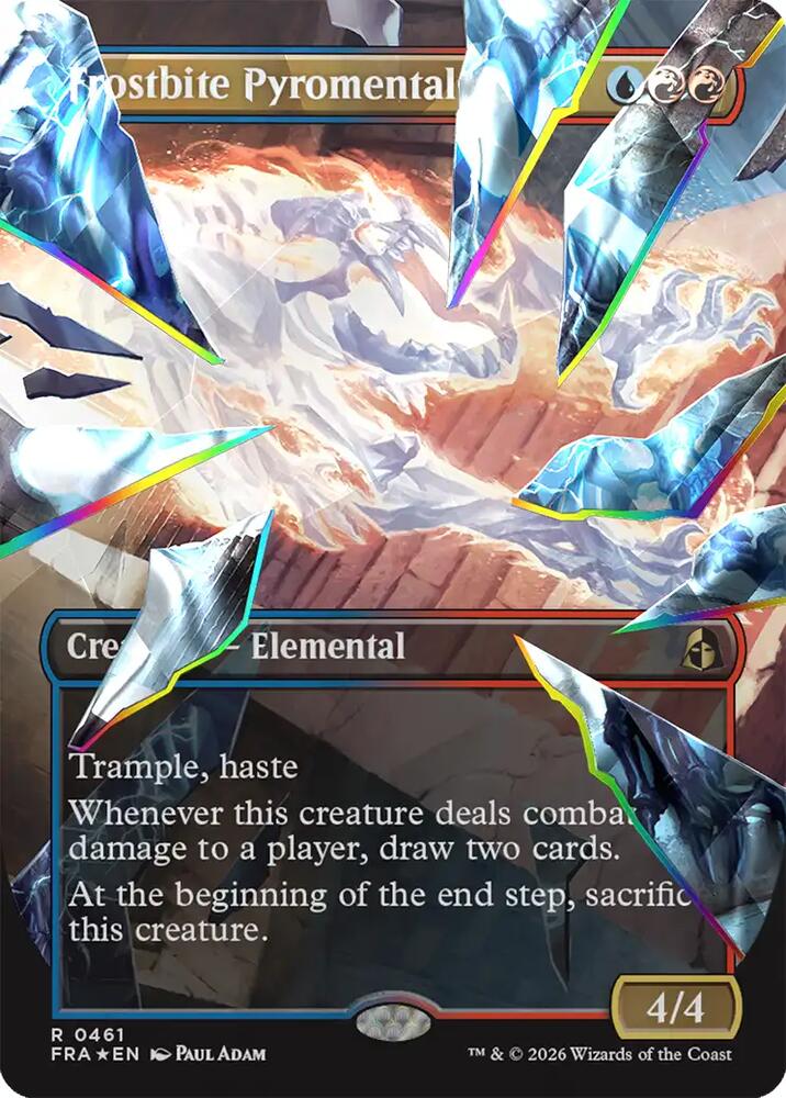 Frostbite Pyromental (Borderless) (Facet Foil) (461) [Reality Fracture]