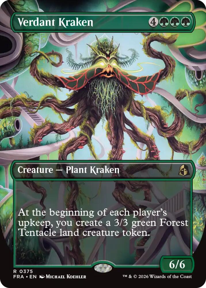 Verdant Kraken (Borderless) (375) [Reality Fracture]