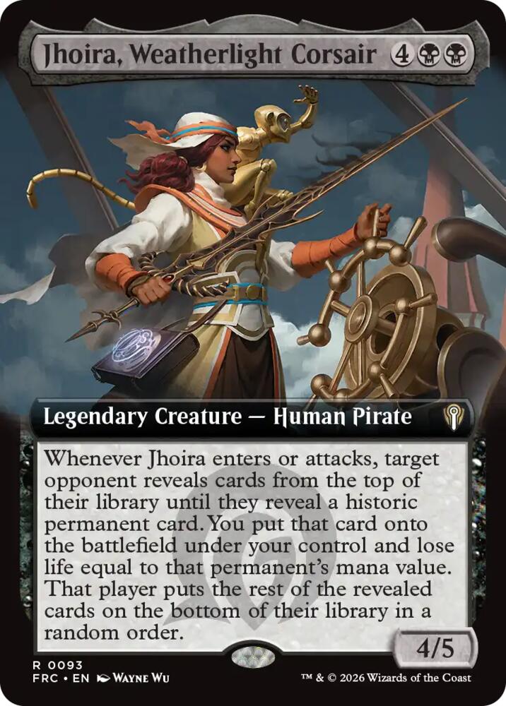 Jhoira, Weatherlight Corsair (Extended Art) (93) [Reality Fracture Commander]