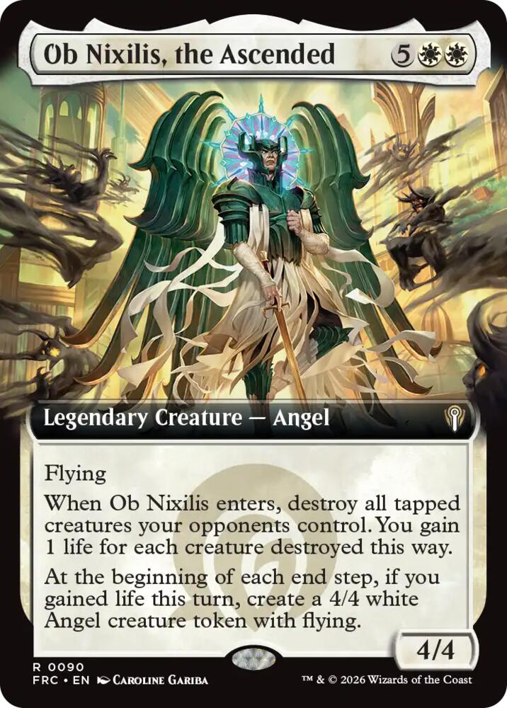 Ob Nixilis, the Ascended (Extended Art) (90) [Reality Fracture Commander]
