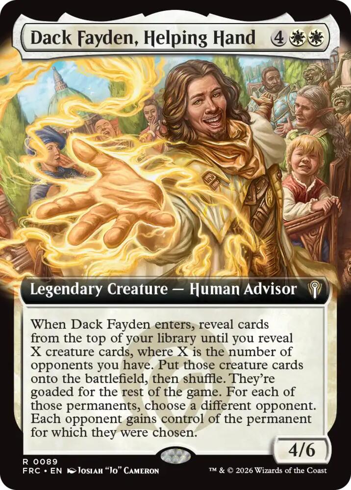 Dack Fayden, Helping Hand (Extended Art) (89) [Reality Fracture Commander]