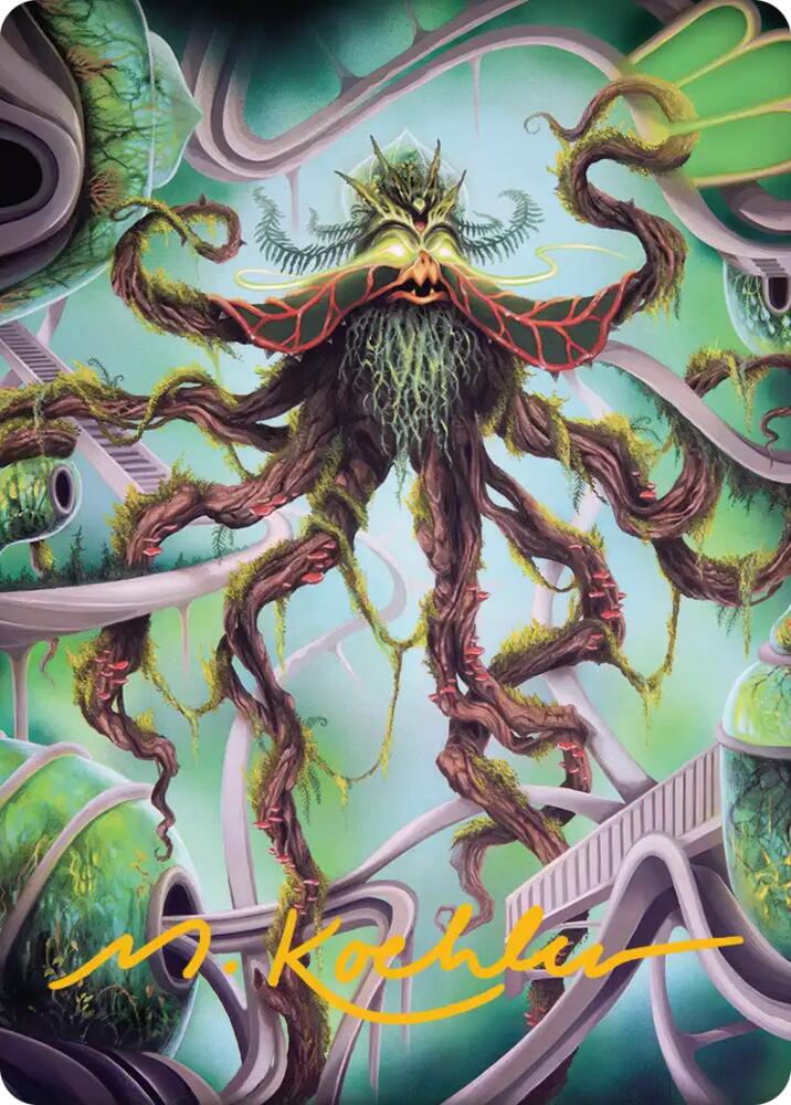Verdant Kraken Art Card (Gold-Stamped Signature) (53) [Reality Fracture Art Series]