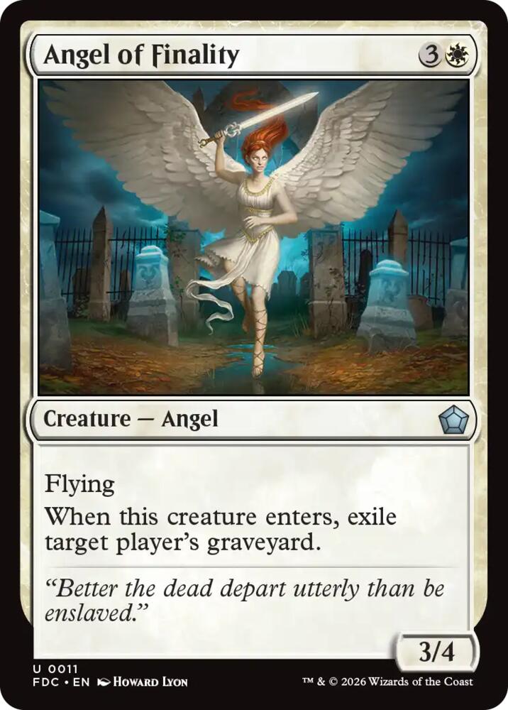 Angel of Finality (11) [Foundations Commander]