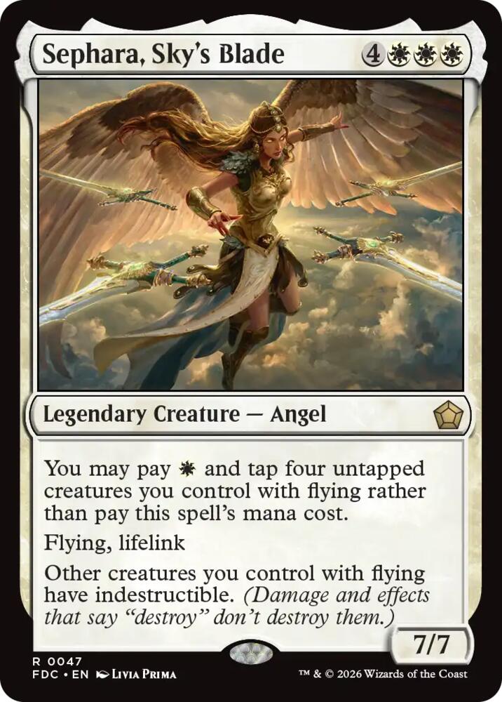 Sephara, Sky's Blade (47) [Foundations Commander]