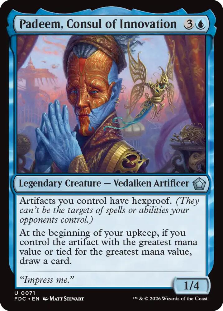 Padeem, Consul of Innovation (71) [Foundations Commander]
