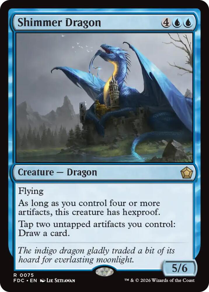 Shimmer Dragon (75) [Foundations Commander]