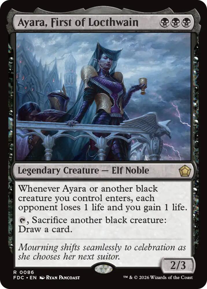 Ayara, First of Locthwain (86) [Foundations Commander]