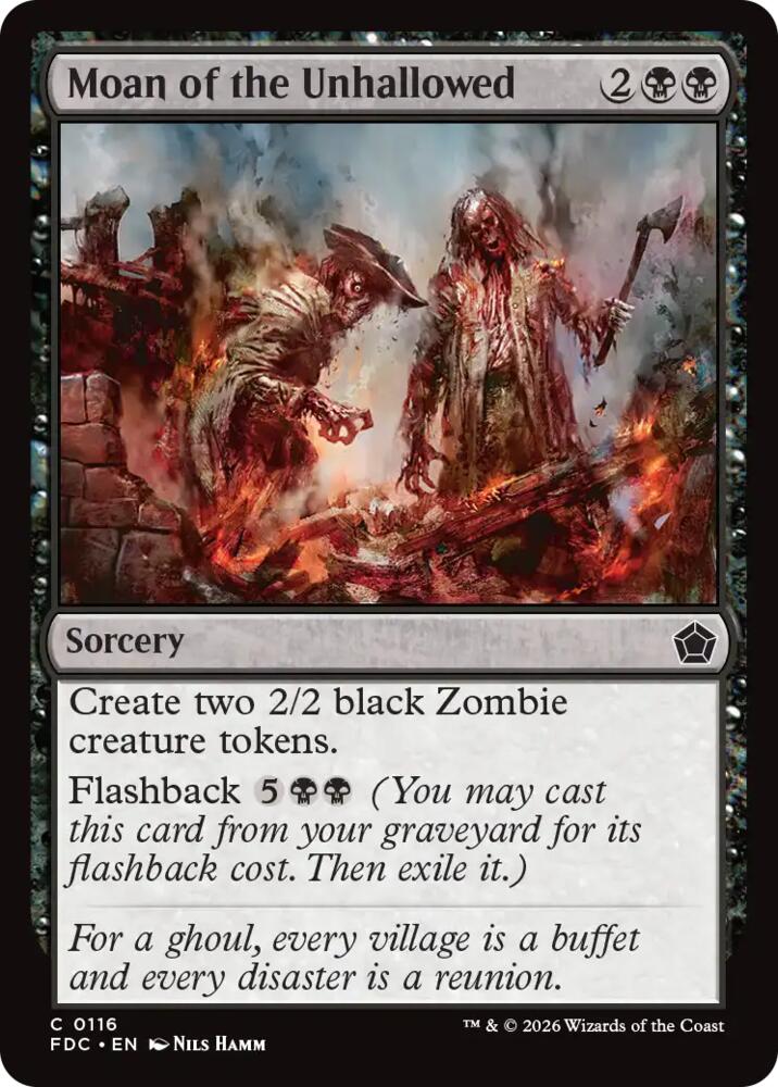 Moan of the Unhallowed (116) [Foundations Commander]