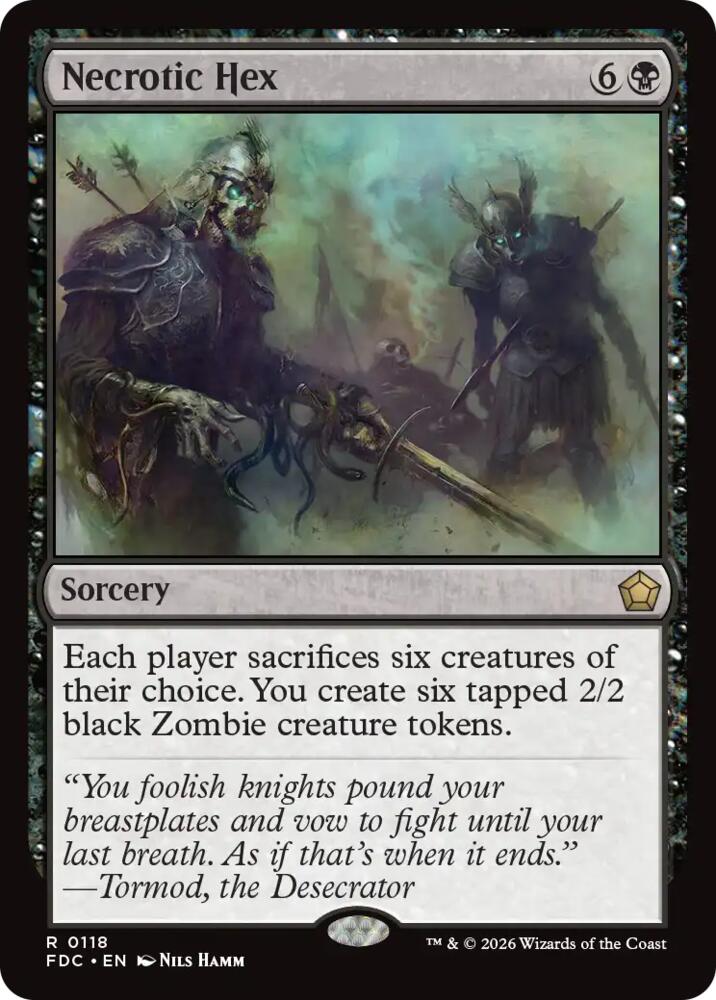 Necrotic Hex (118) [Foundations Commander]