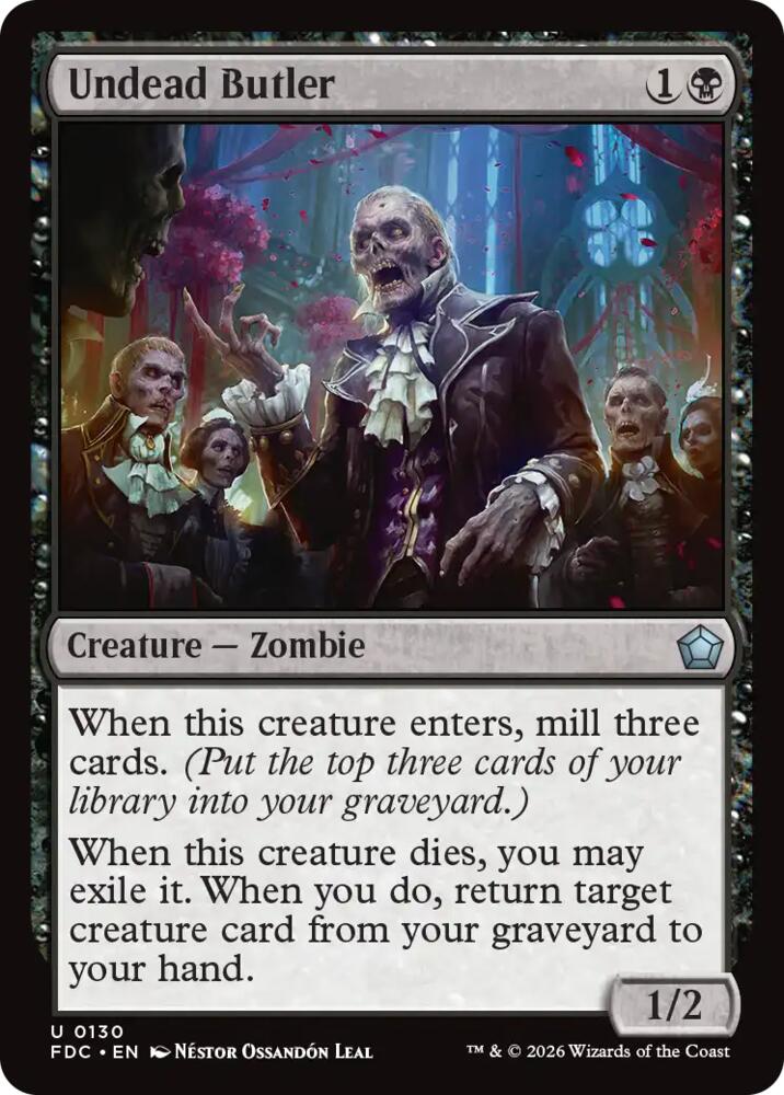Undead Butler (130) [Foundations Commander]