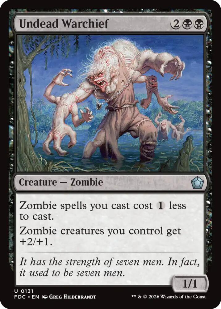 Undead Warchief (131) [Foundations Commander]