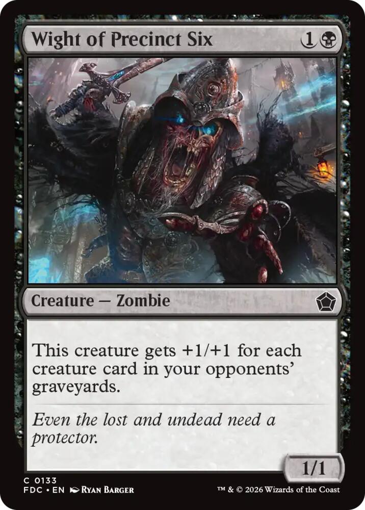 Wight of Precinct Six (133) [Foundations Commander]