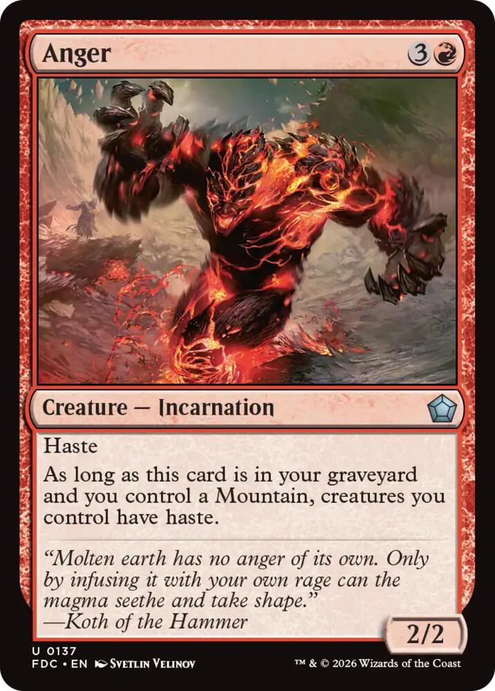 Anger (137) [Foundations Commander]