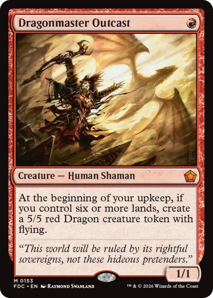 Dragonmaster Outcast (153) [Foundations Commander]