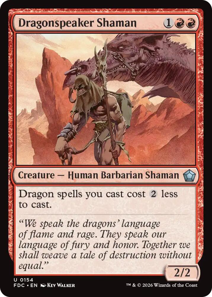 Dragonspeaker Shaman (154) [Foundations Commander]