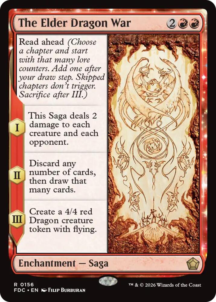 The Elder Dragon War (156) [Foundations Commander]