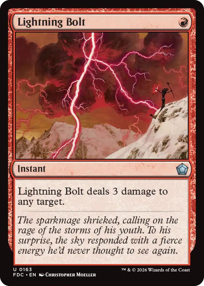 Lightning Bolt (163) [Foundations Commander]