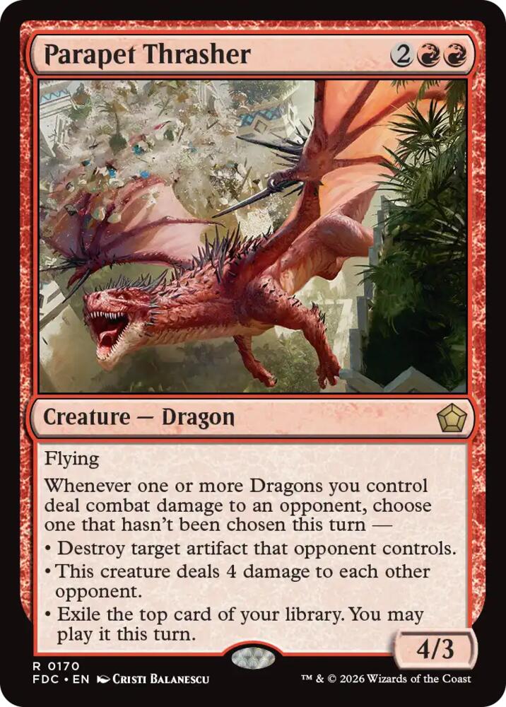 Parapet Thrasher (170) [Foundations Commander]