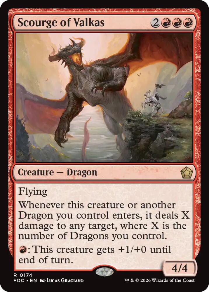 Scourge of Valkas (174) [Foundations Commander]