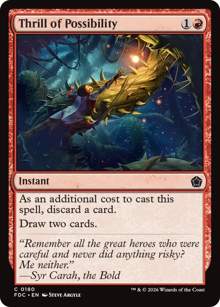 Thrill of Possibility (180) [Foundations Commander]