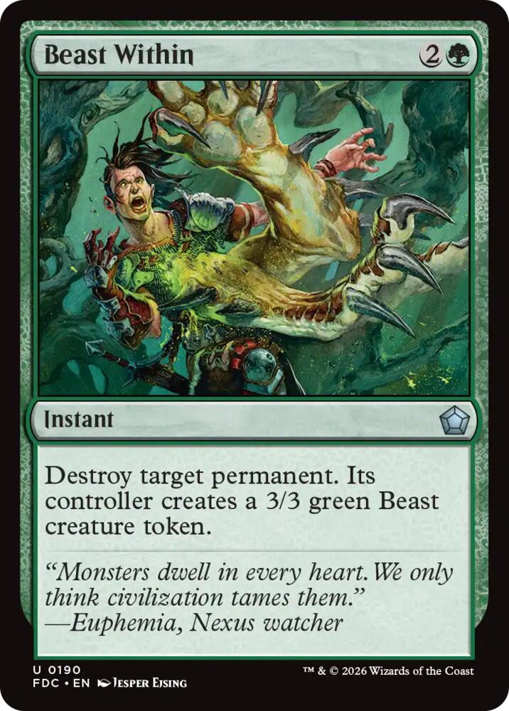 Beast Within (190) [Foundations Commander]