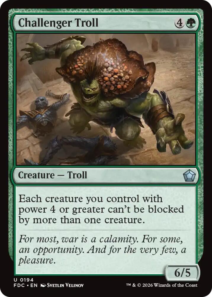 Challenger Troll (194) [Foundations Commander]