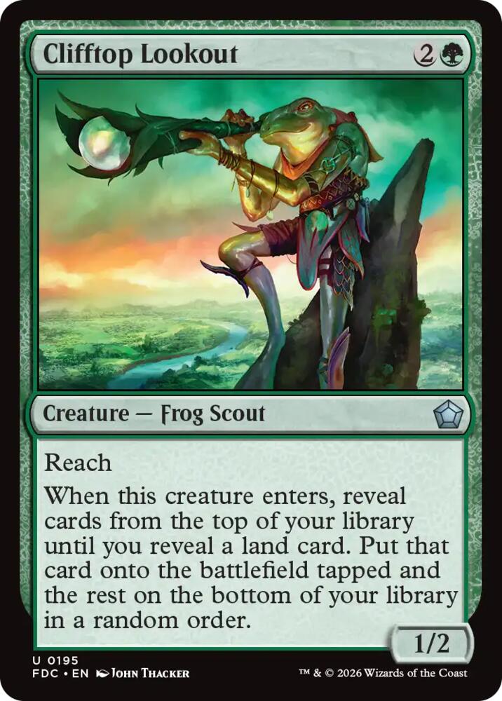 Clifftop Lookout (195) [Foundations Commander]