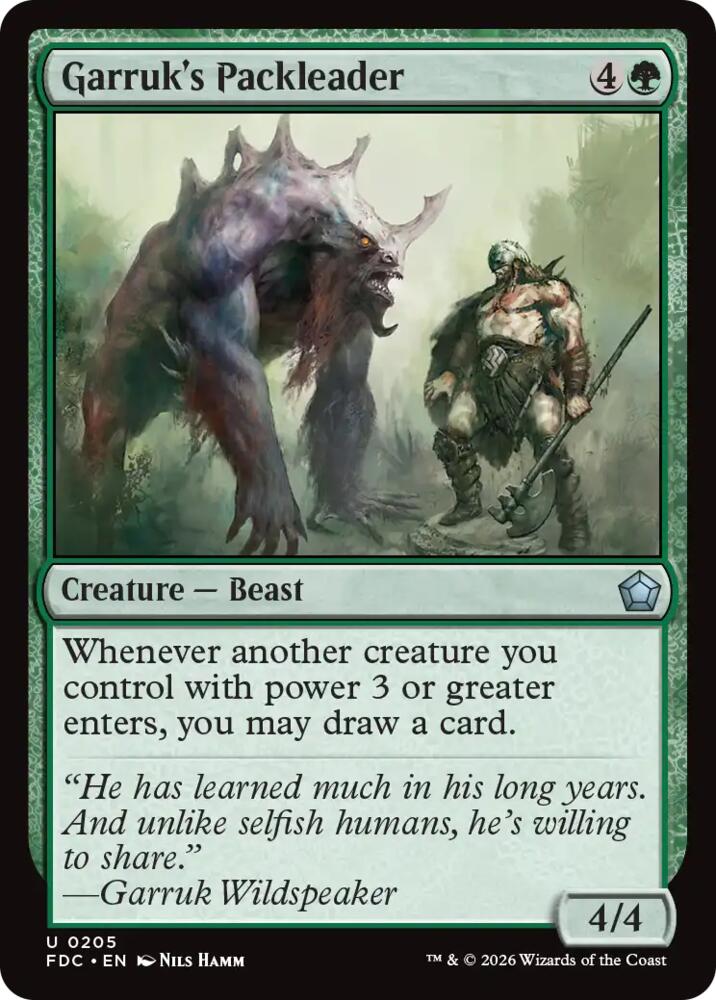 Garruk's Packleader (205) [Foundations Commander]