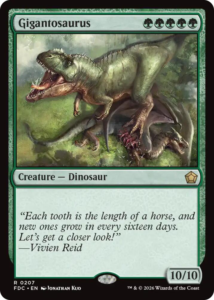 Gigantosaurus (207) [Foundations Commander]