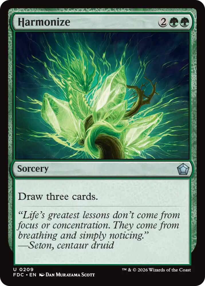 Harmonize (209) [Foundations Commander]