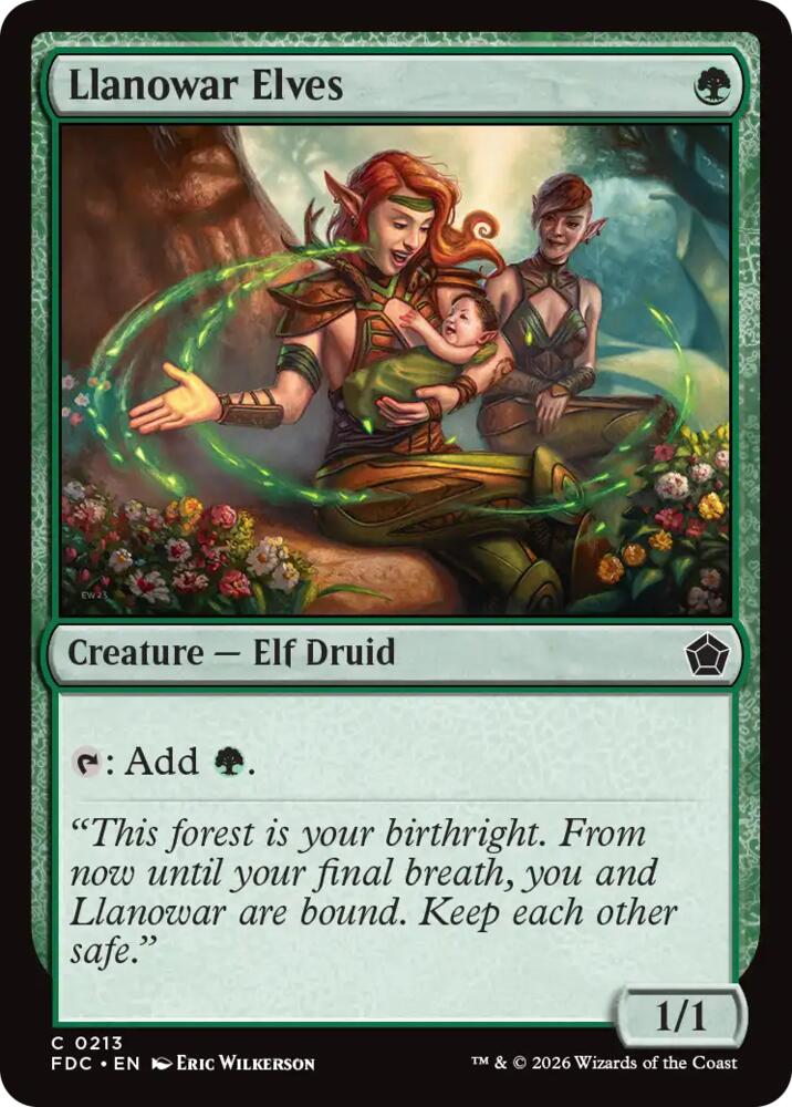 Llanowar Elves (213) [Foundations Commander]