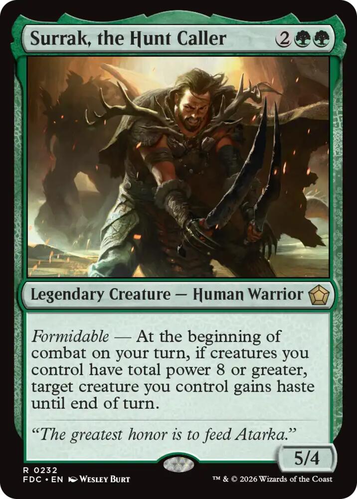 Surrak, the Hunt Caller (232) [Foundations Commander]