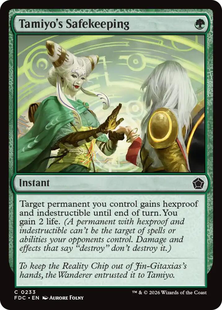 Tamiyo's Safekeeping (233) [Foundations Commander]