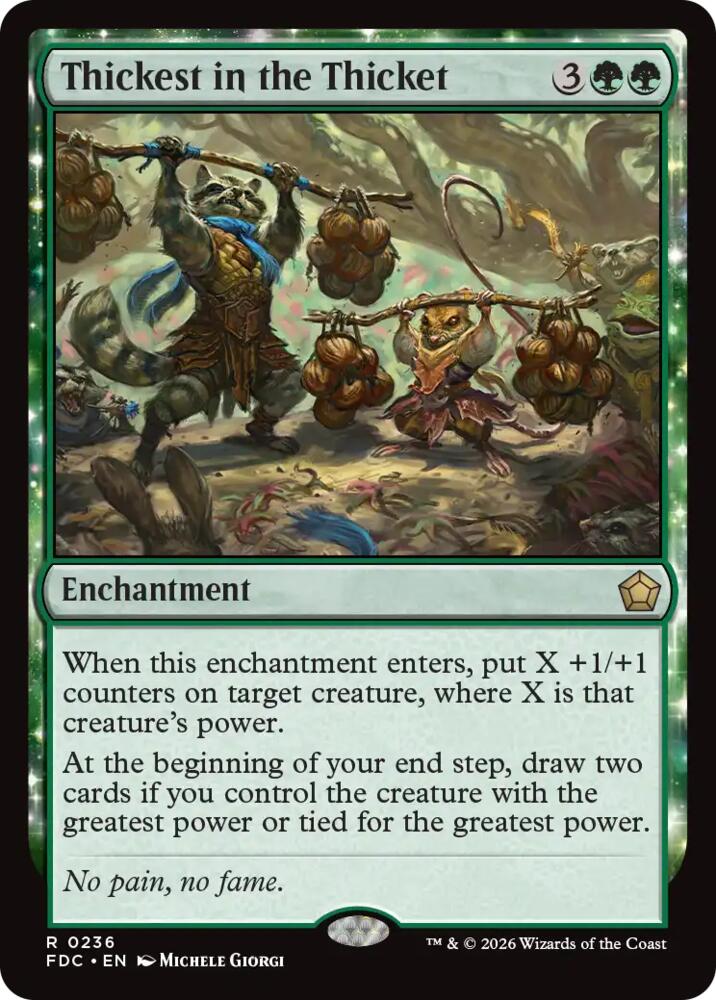Thickest in the Thicket (236) [Foundations Commander]
