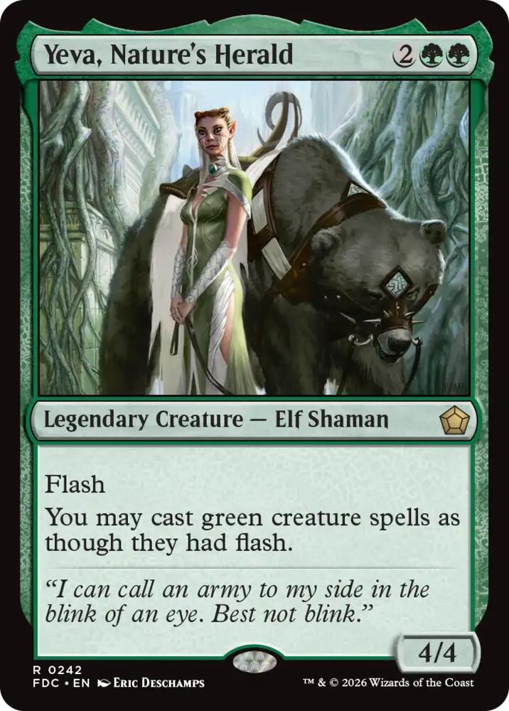 Yeva, Nature's Herald (242) [Foundations Commander]