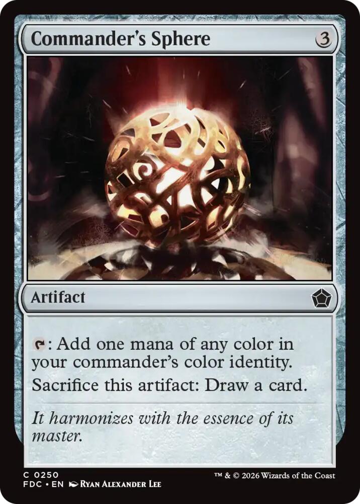 Commander's Sphere (250) [Foundations Commander]