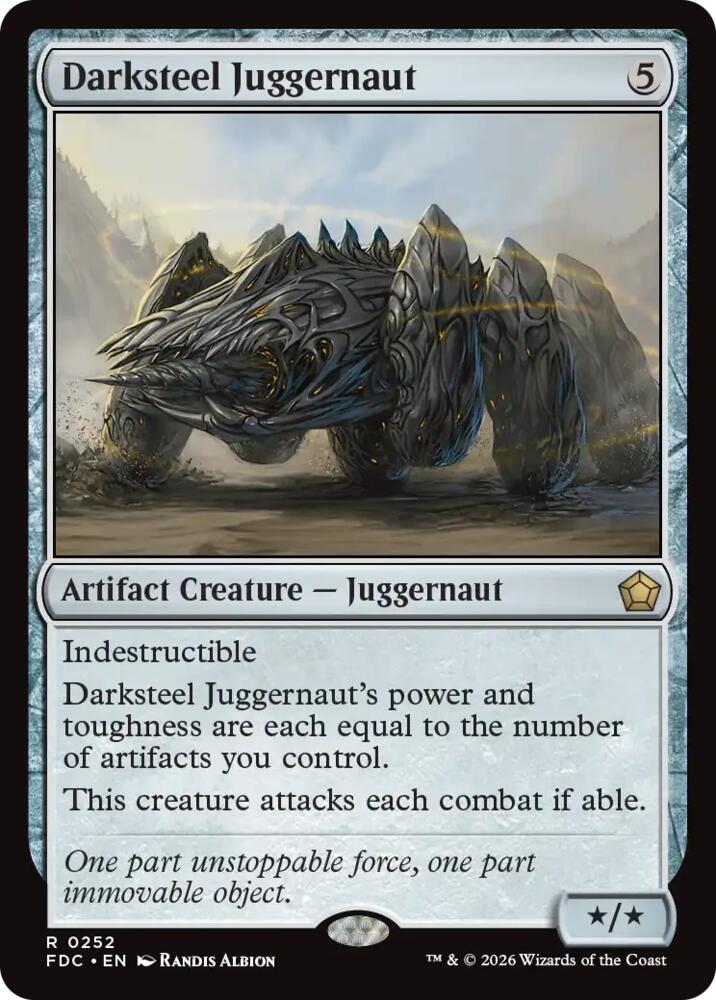 Darksteel Juggernaut (252) [Foundations Commander]