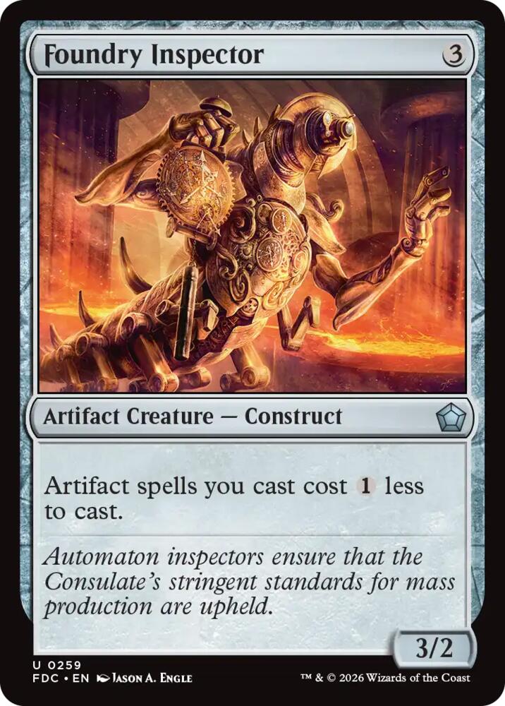 Foundry Inspector (259) [Foundations Commander]