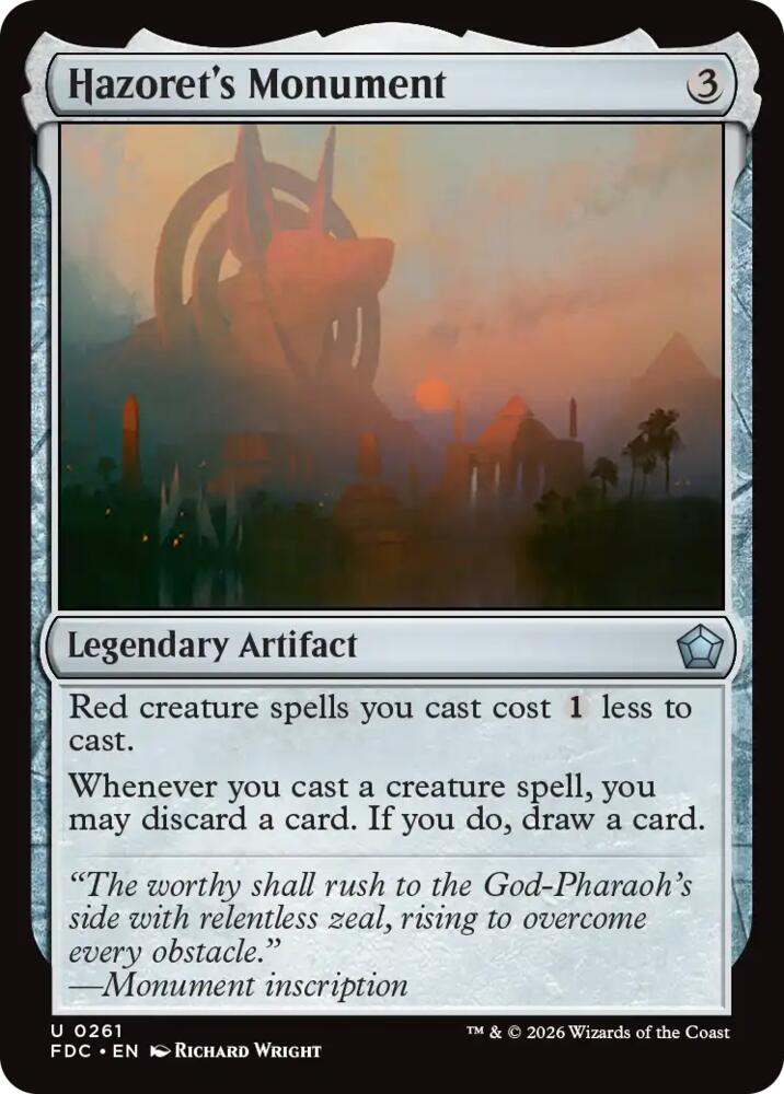 Hazoret's Monument (261) [Foundations Commander]