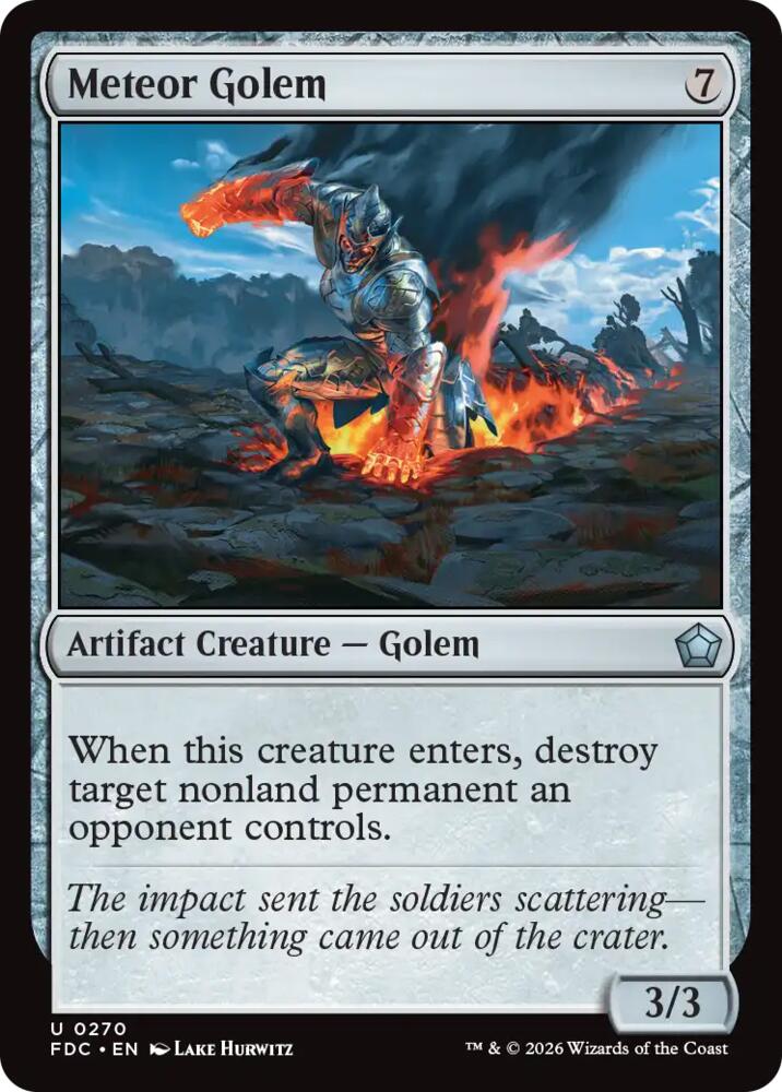 Meteor Golem (270) [Foundations Commander]