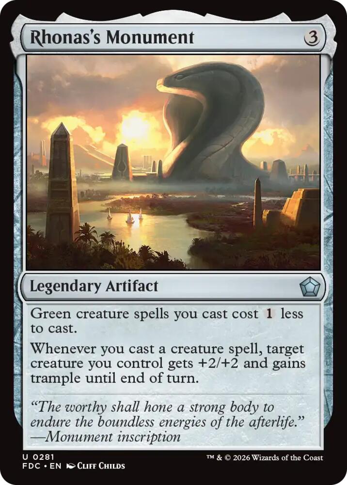 Rhonas's Monument (281) [Foundations Commander]