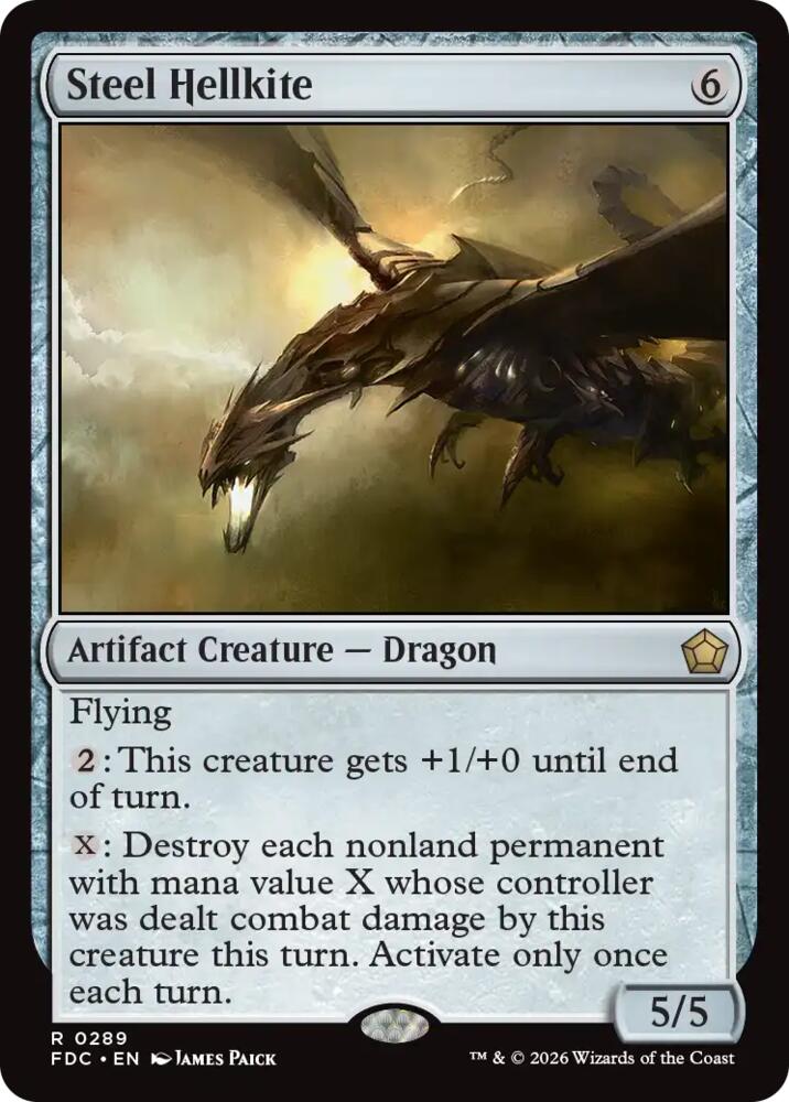 Steel Hellkite (289) [Foundations Commander]