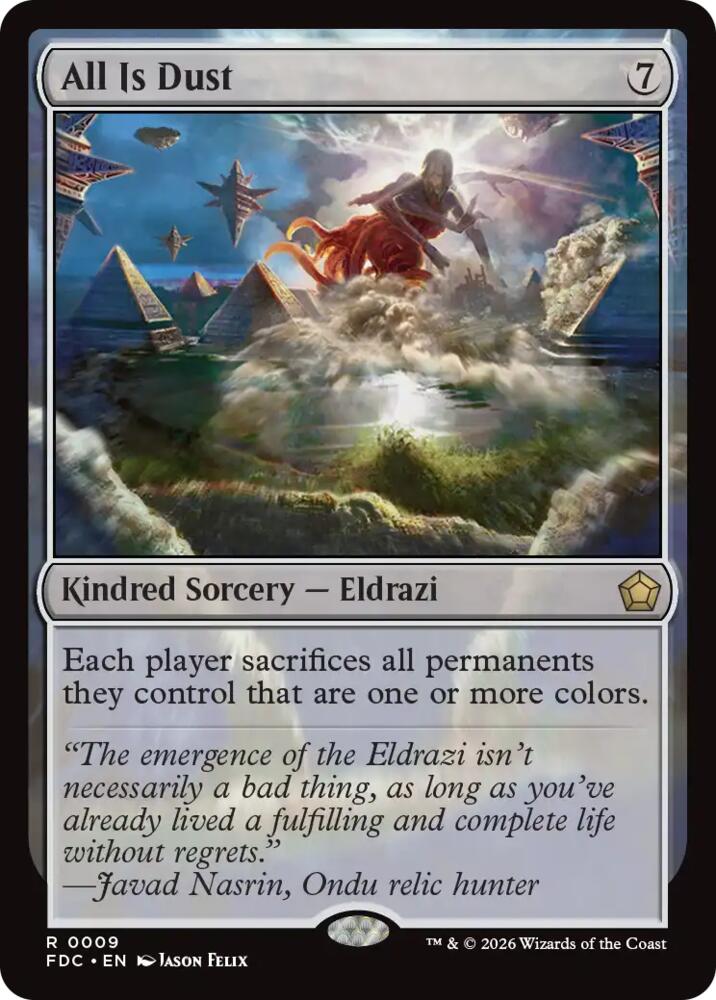 All Is Dust (9) [Foundations Commander]