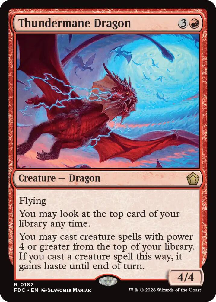 Thundermane Dragon (182) [Foundations Commander]