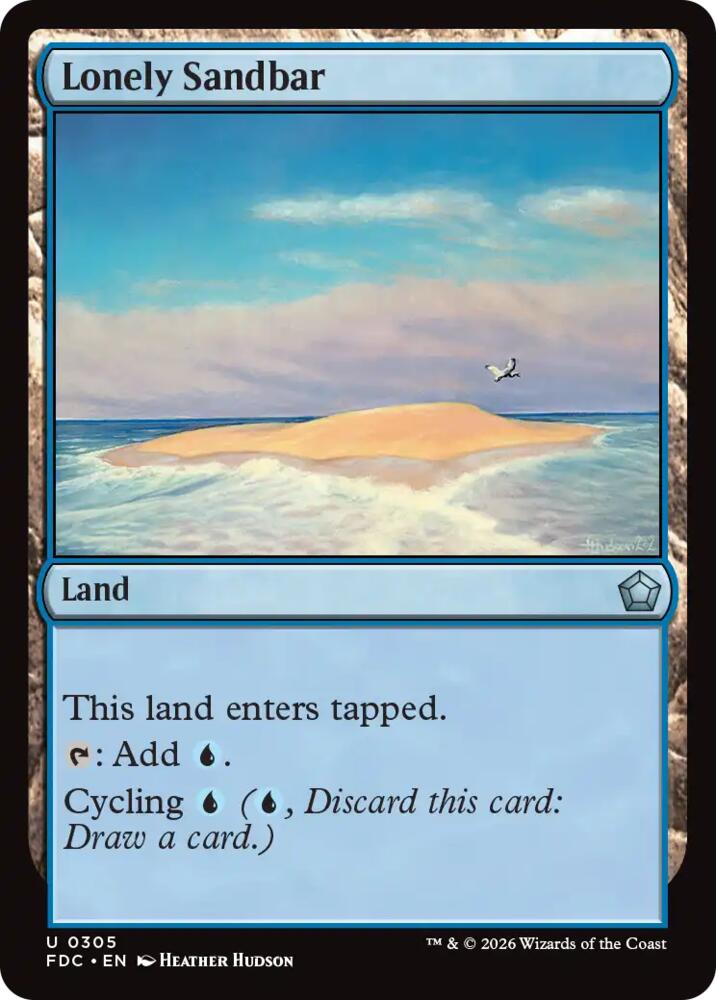 Lonely Sandbar (305) [Foundations Commander]