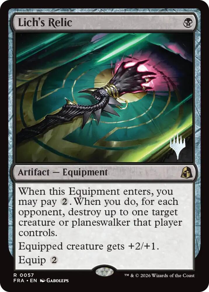 Lich's Relic (57) [Reality Fracture Promos]