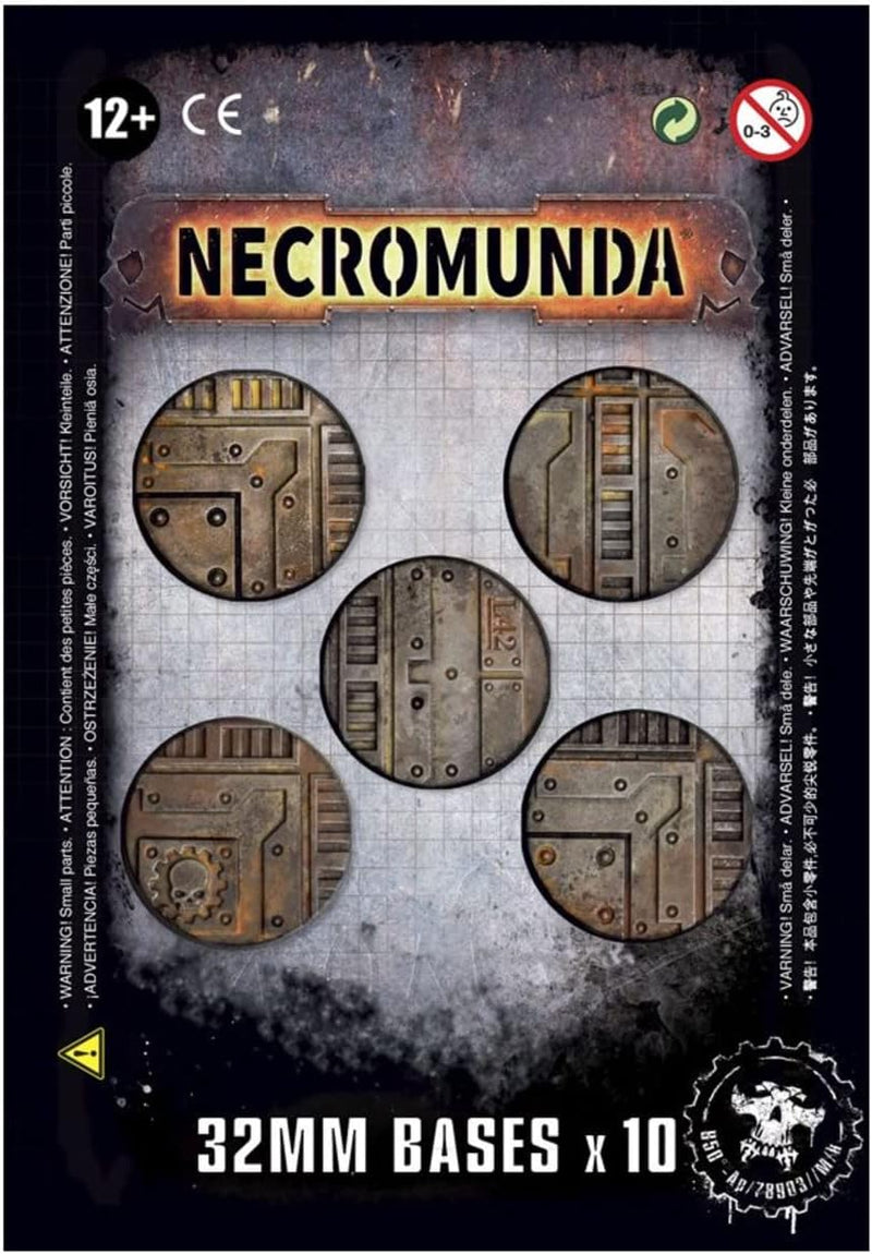 Necromunda : Bases 32 MM, 10 CT