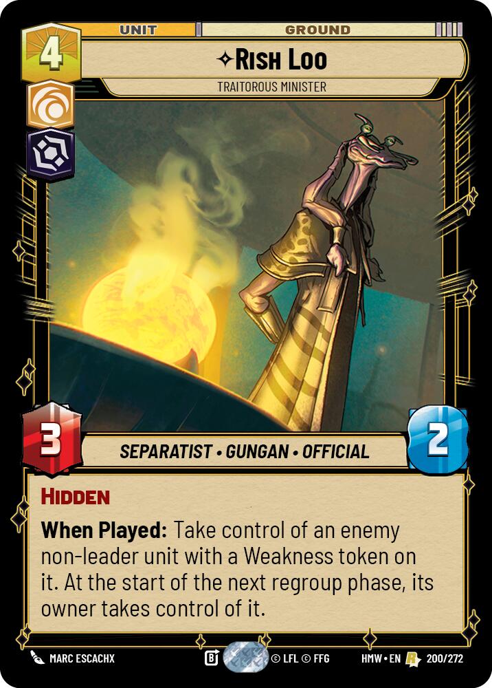 Rish Loo - Traitorous Minister (200/272) [Homeworlds]