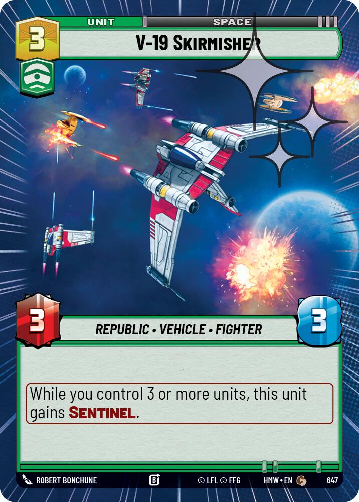 V-19 Skirmisher (Hyperspace Foil) (647) [Homeworlds]