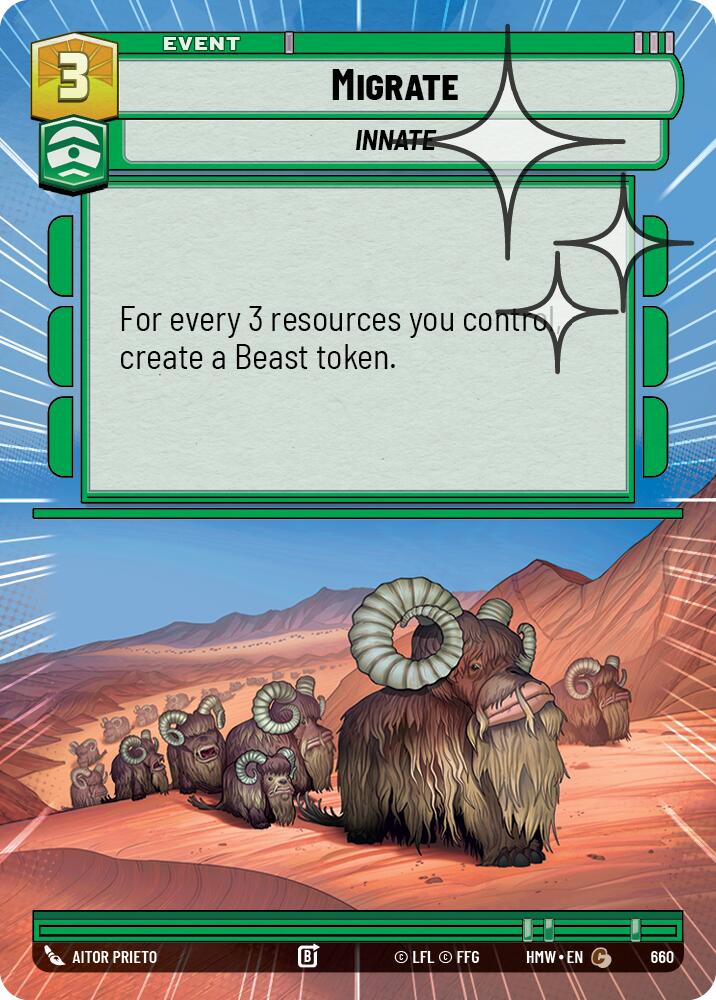 Migrate (Hyperspace Foil) (660) [Homeworlds]